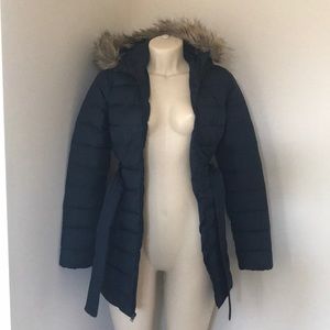 Navy Blue Hollister Down Coat